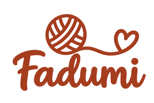 Fadumi Logo mit Wollknäuel und Herz