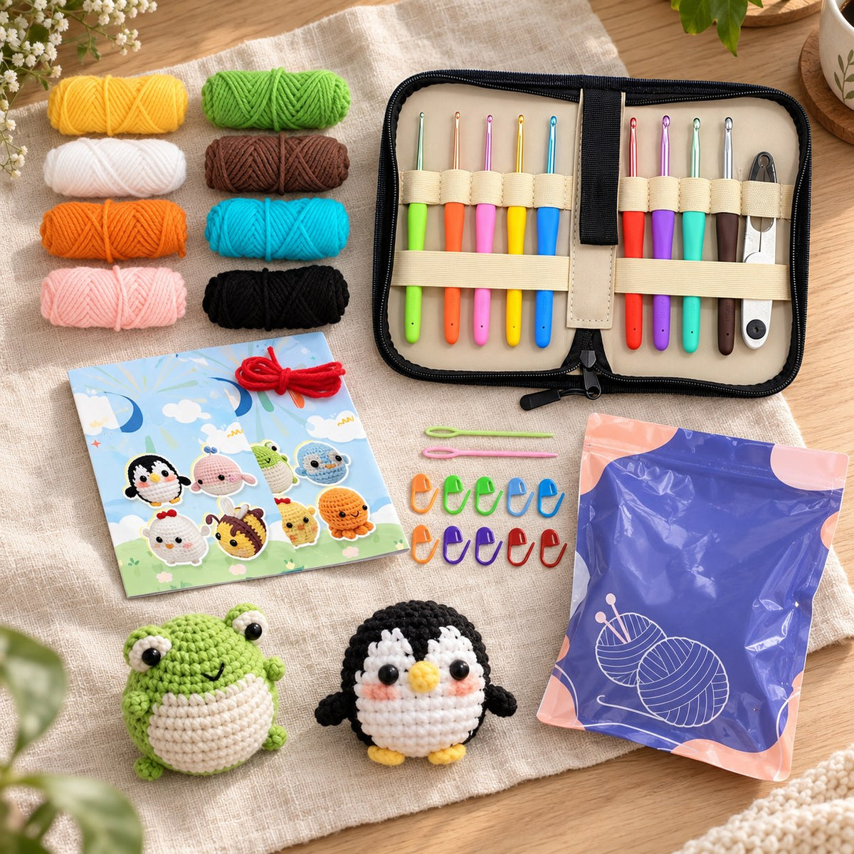 Fadumi – Starter-Set; KI-Stimmungsbild, fertige Figuren als Projektbeispiele